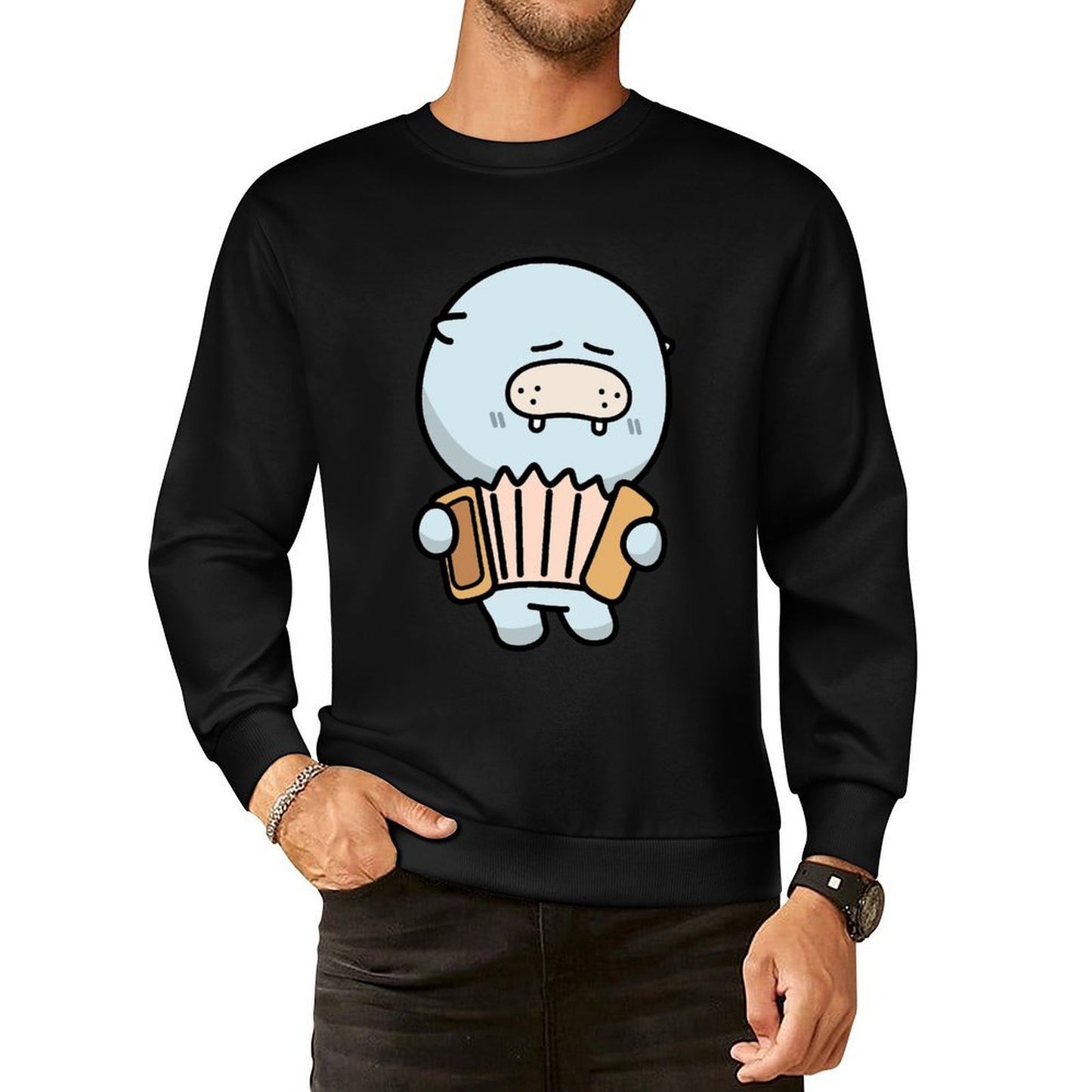 Front Patterned Long Sleeve TopStreetStyle Eco-Conscious