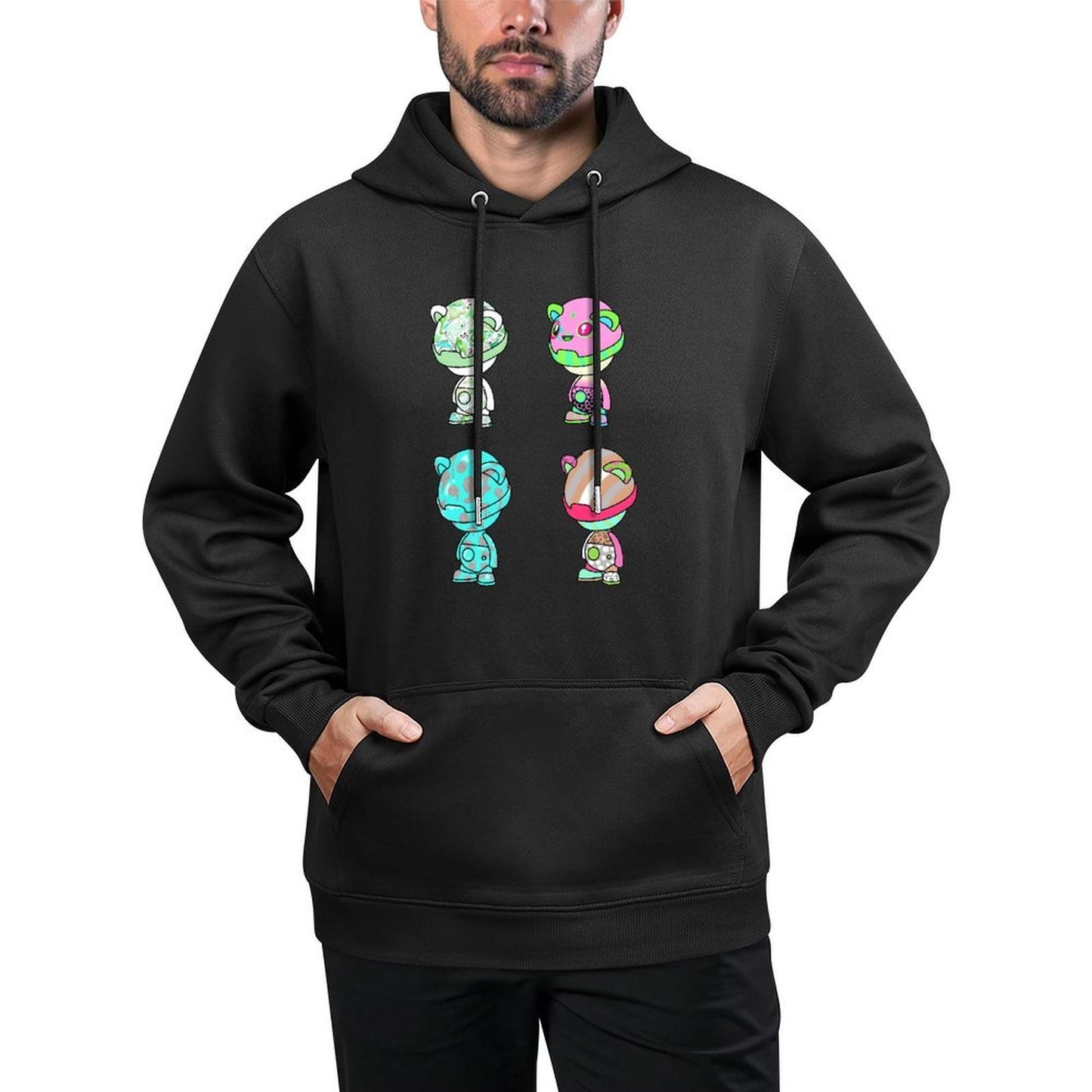 Hoodie Front PatternHigh-Quality Slim Fit