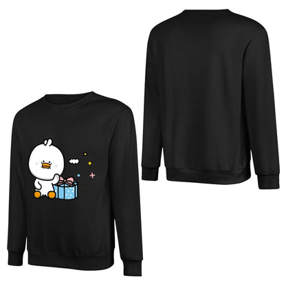 Front Patterned Long Sleeve TopColorfast Batch-Printed