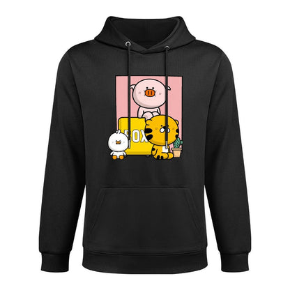 Front Graphic HoodiesEasy-Care Shrink-Resistant