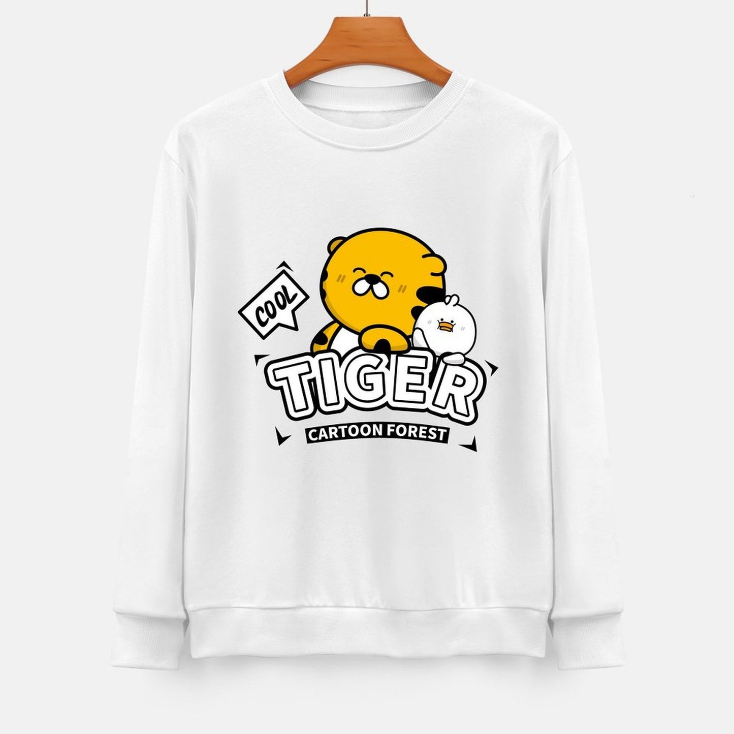 Front Patterned Long Sleeve TopActiveWear Printing