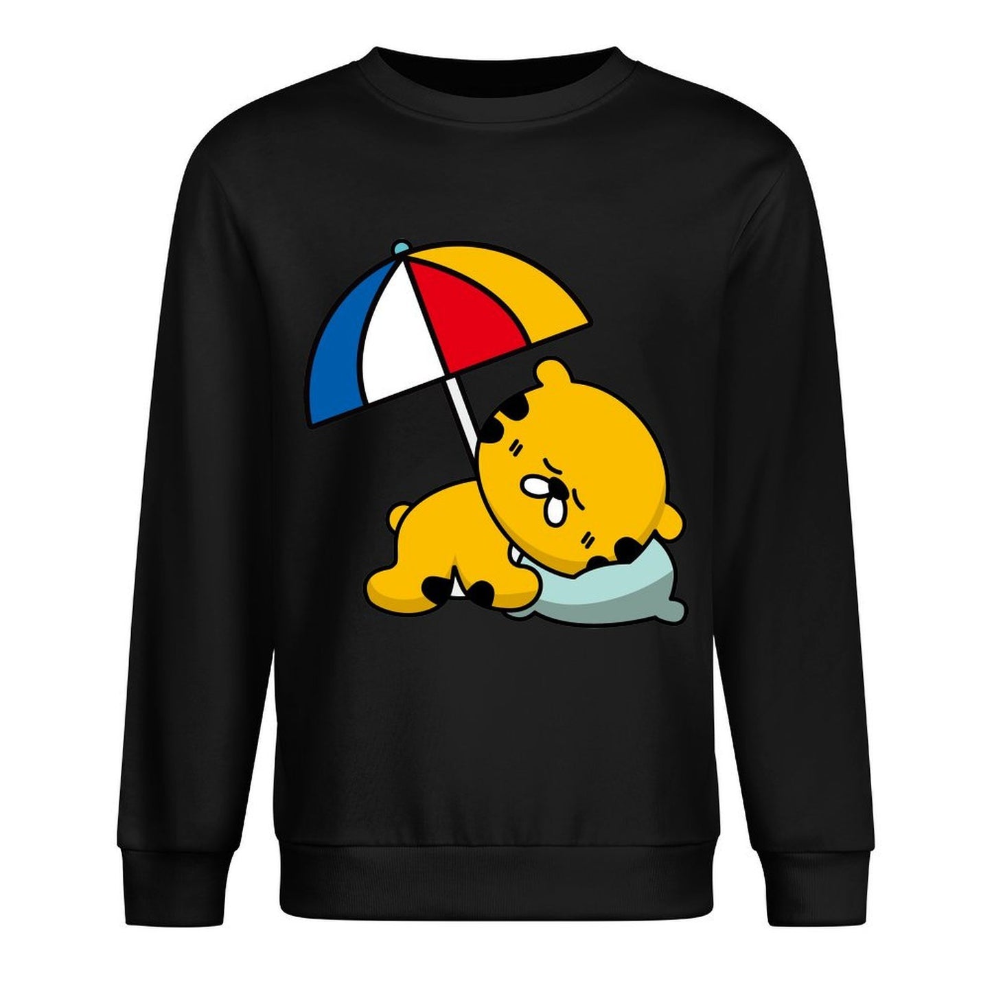 Front Patterned Long Sleeve TopClassicLine Everyday