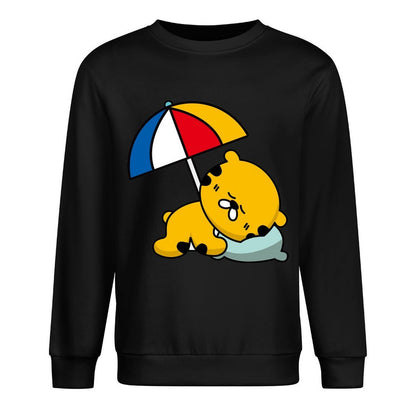 Front Patterned Long Sleeve TopClassicLine Everyday