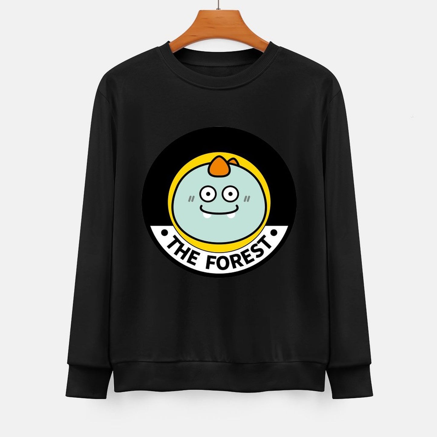 Front Patterned Long Sleeve TopNeutral BasicSeries