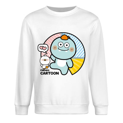 Front Patterned Long Sleeve TopPromotional Fade-Proof