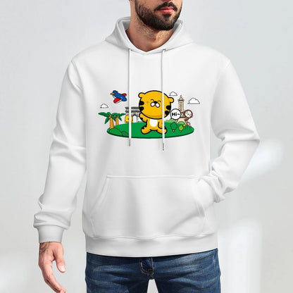 Long Lasting Chill Front Graphic Hoodies