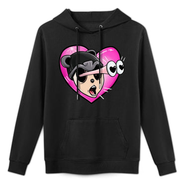 Hoodie Front PatternRegularFit Crew Neck