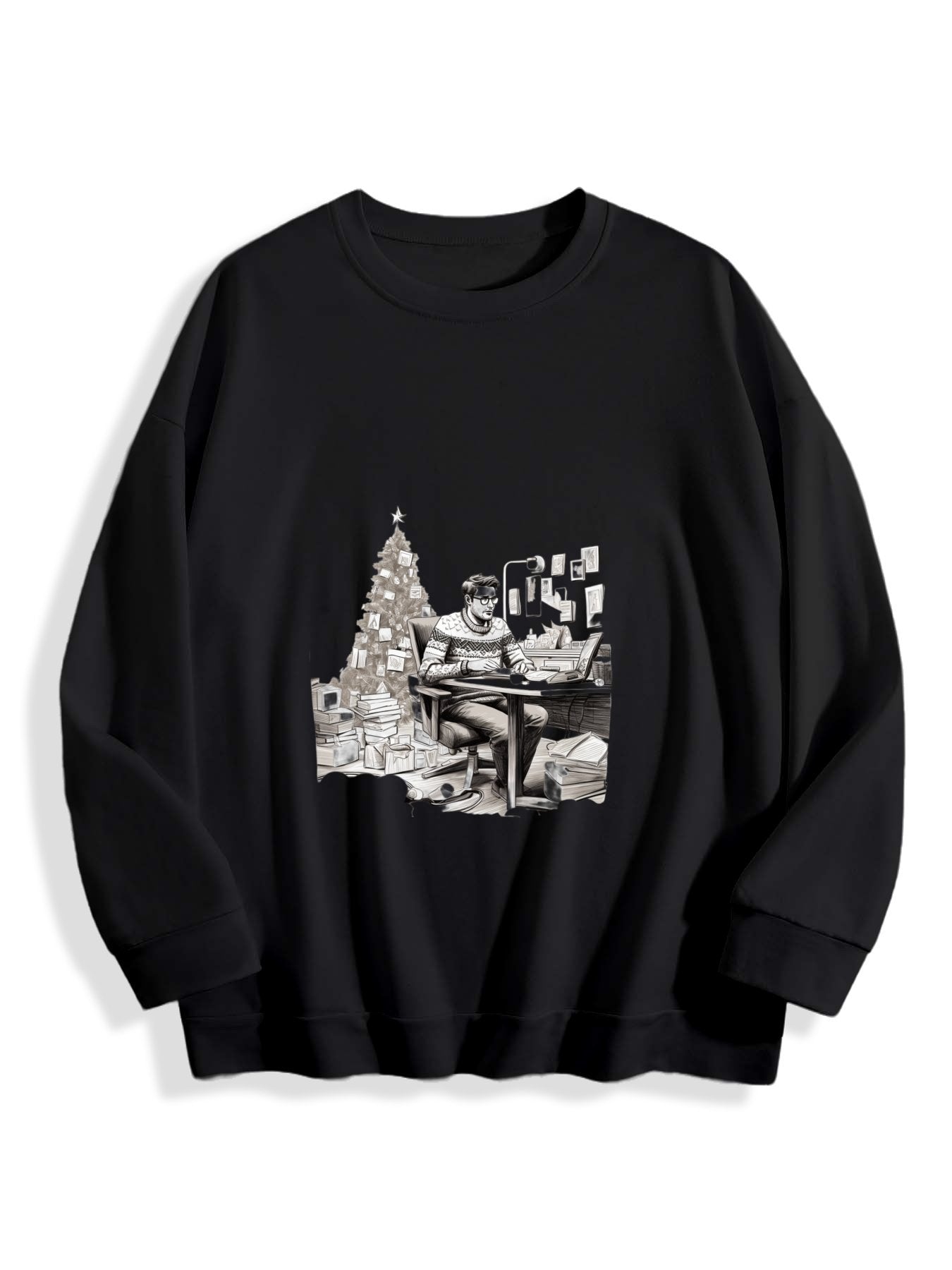 Customizable Christmas-themed long-sleeved Christmas 