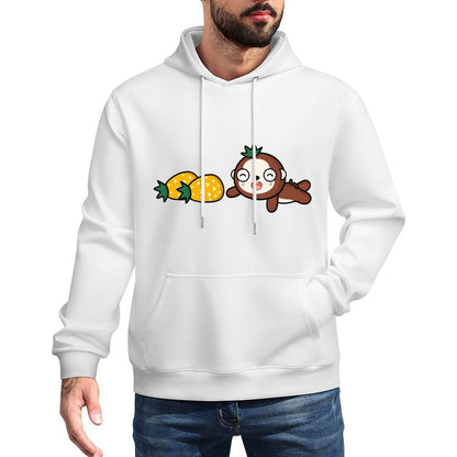 Solid Standard Front Graphic Hoodies