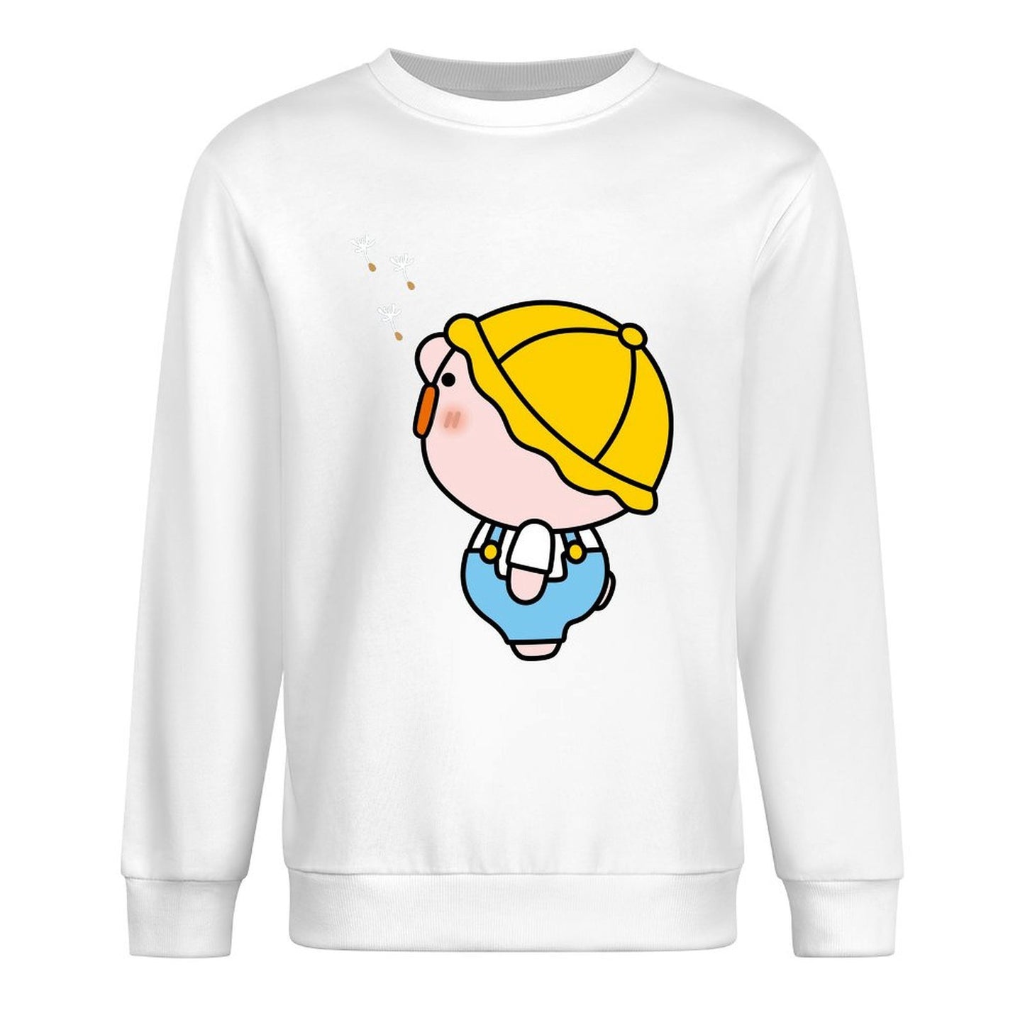 Front Patterned Long Sleeve TopRelaxFit Fitted