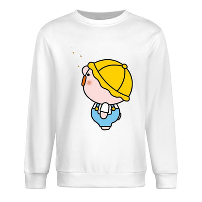 Front Patterned Long Sleeve TopRelaxFit Fitted