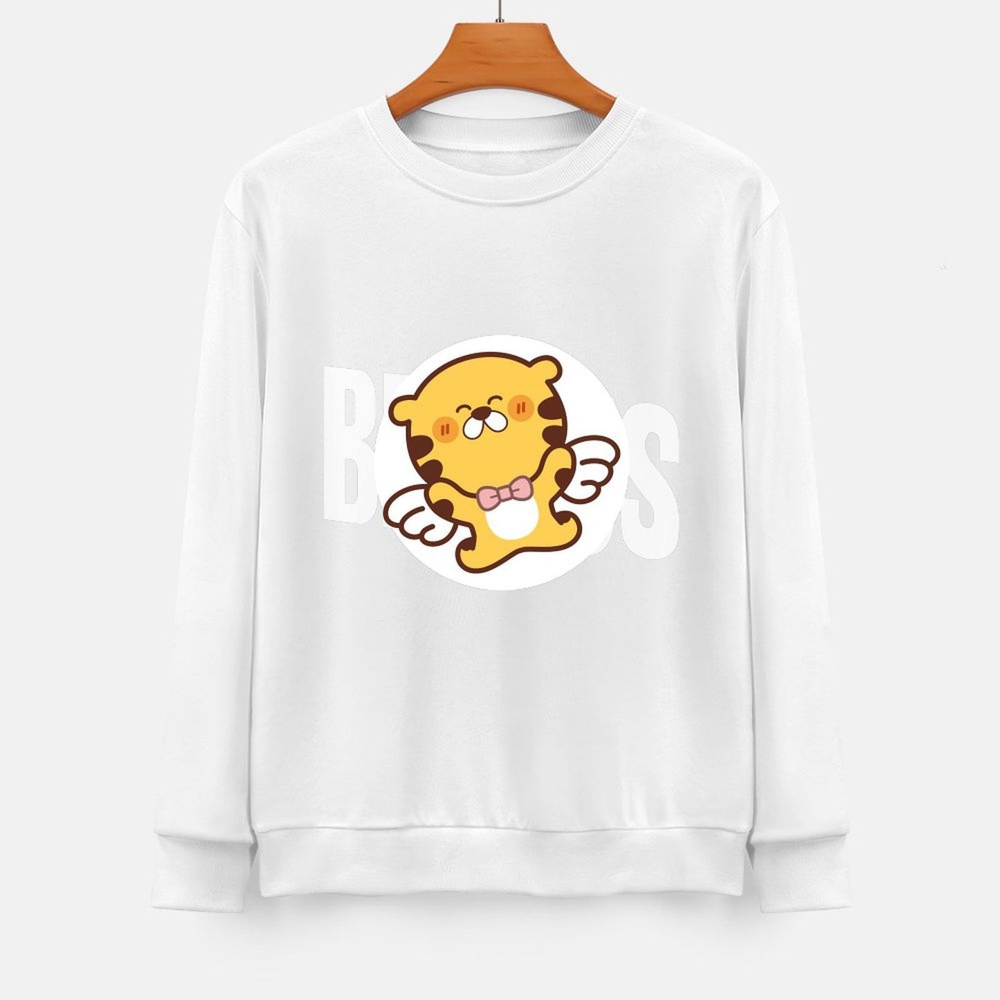 Front Patterned Long Sleeve TopRefined Heat-Transfer