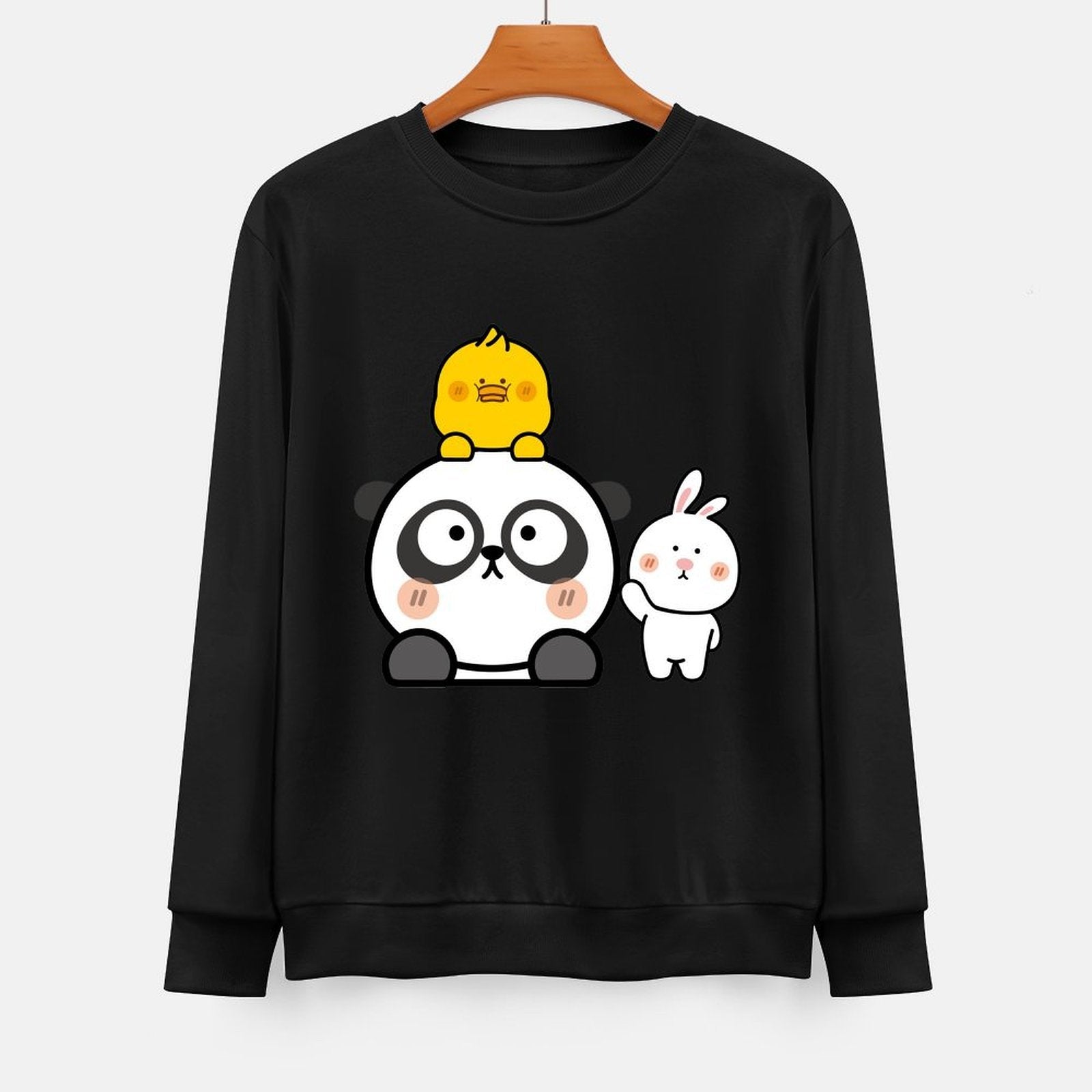  Front Patterned Long Sleeve TopSolid Heritage