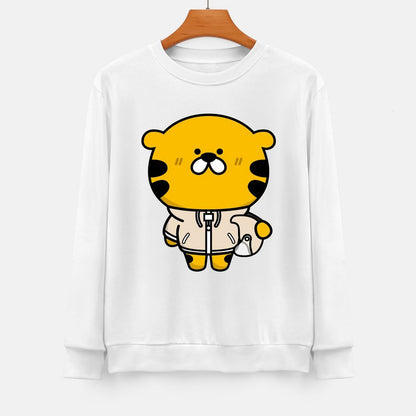 Front Patterned Long Sleeve TopRelaxed Edition