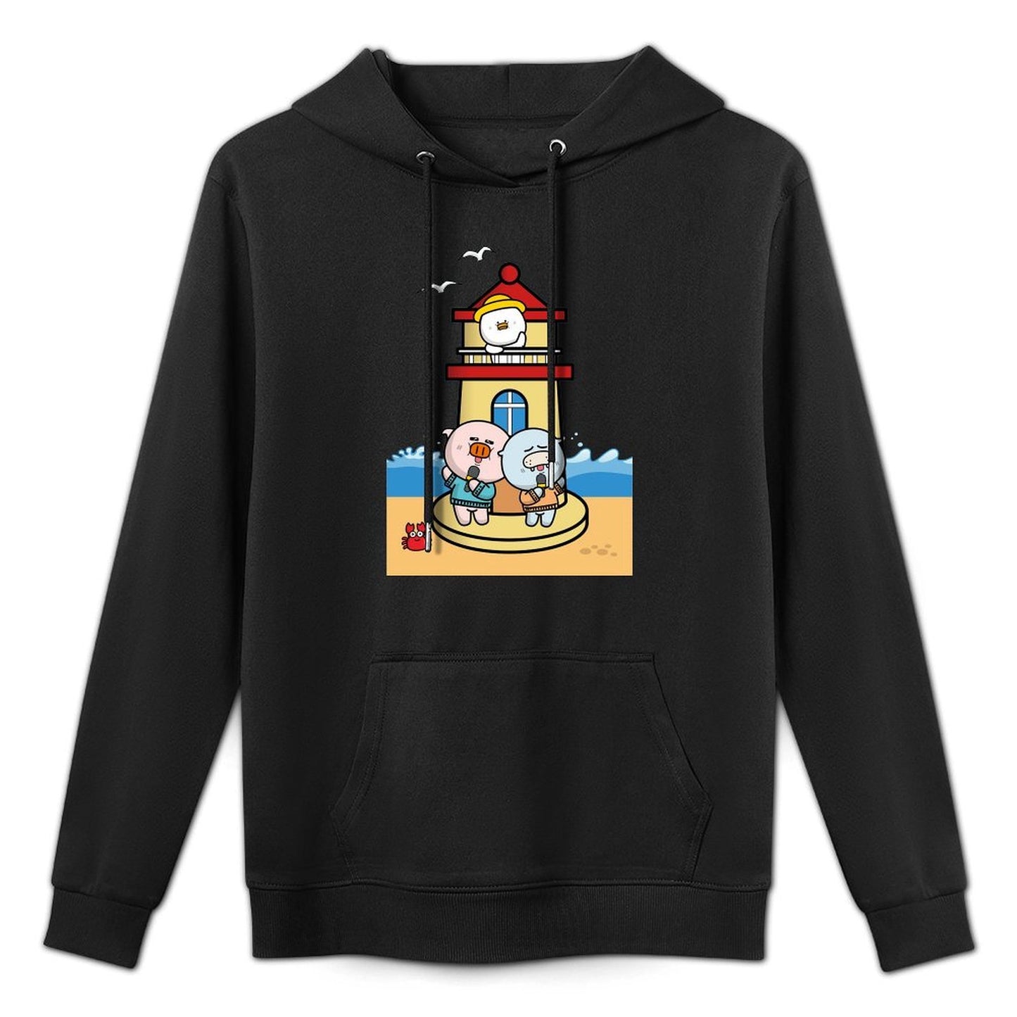 LooseFit CityStyle Front Graphic Hoodies