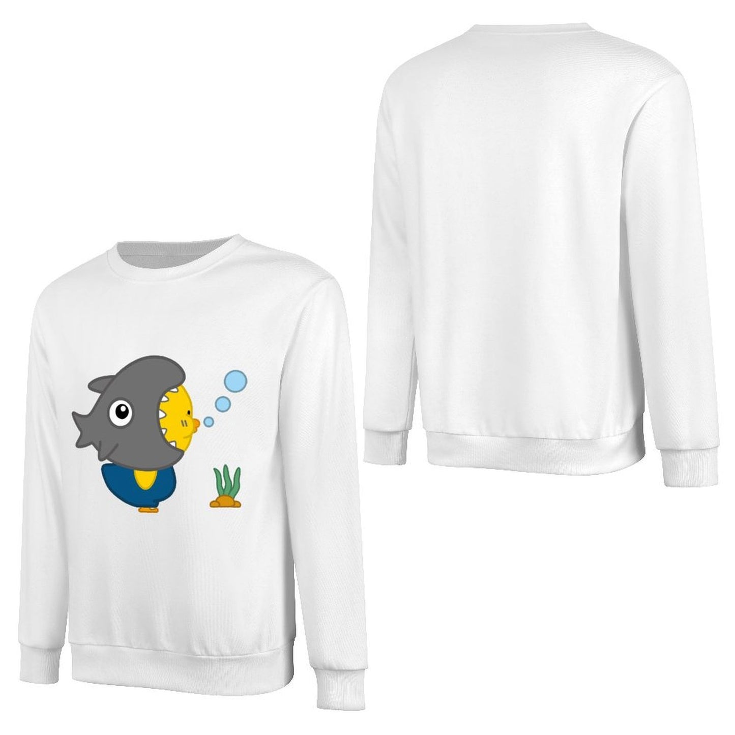 Front Patterned Long Sleeve TopClassicSeries Natural