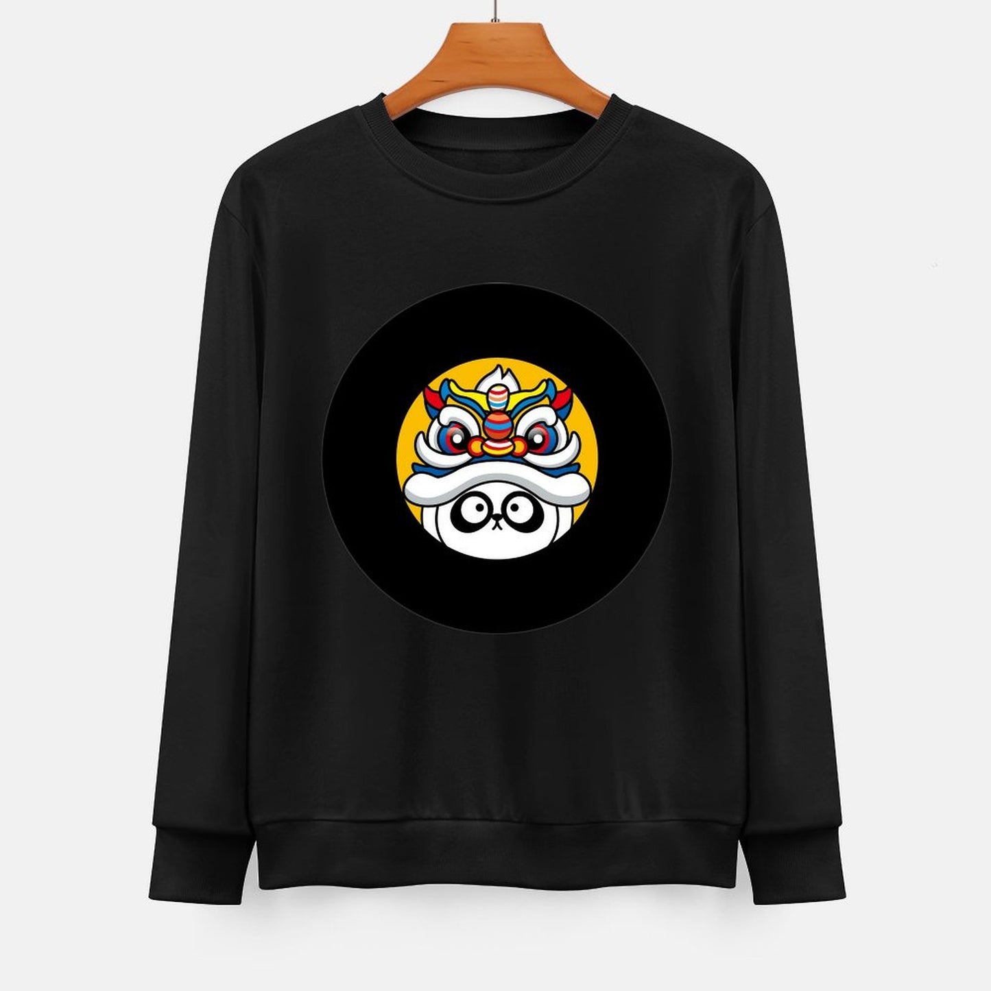 Front Patterned Long Sleeve TopRelaxed ClassicFit