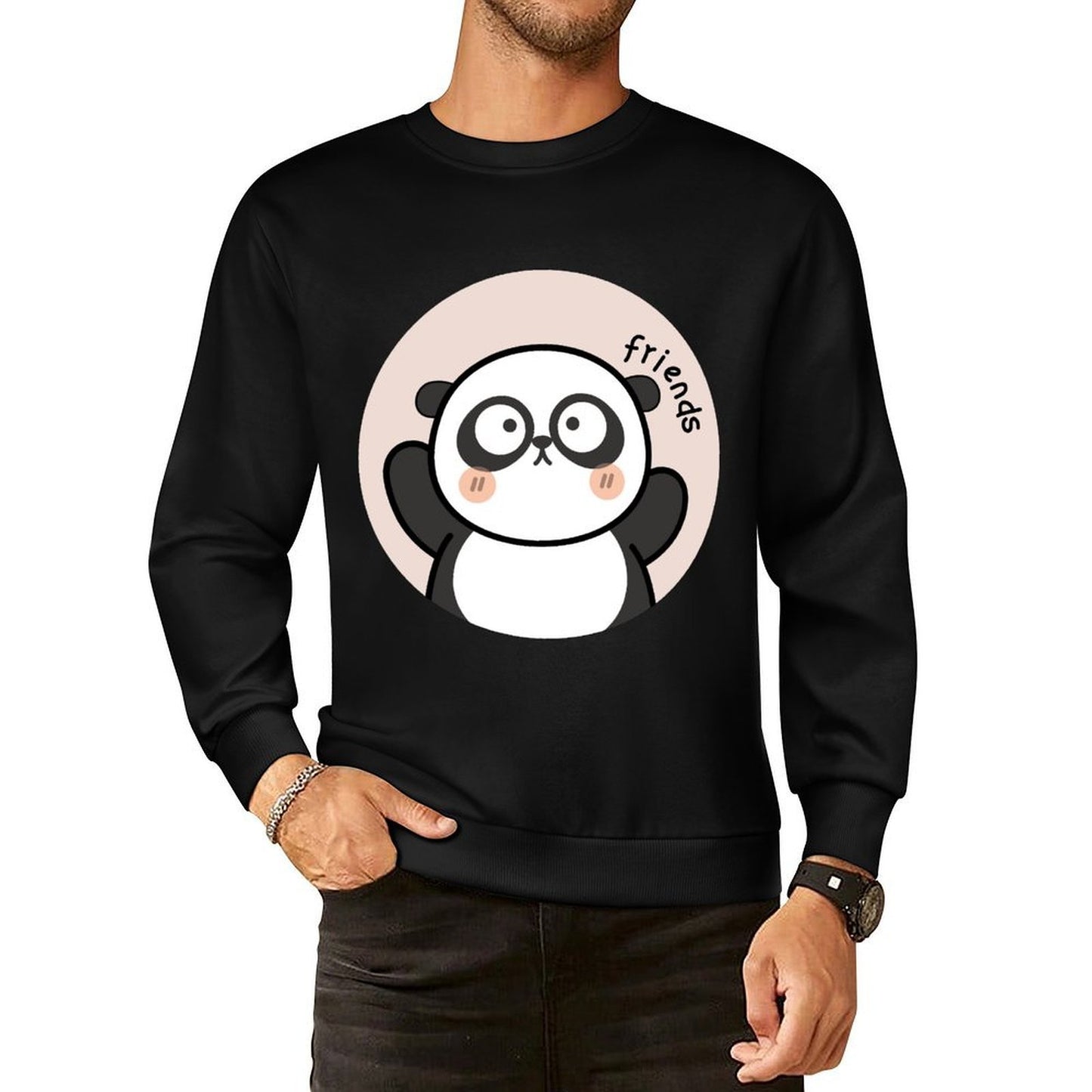 Front Patterned Long Sleeve TopVibrant Colors Clean Edges