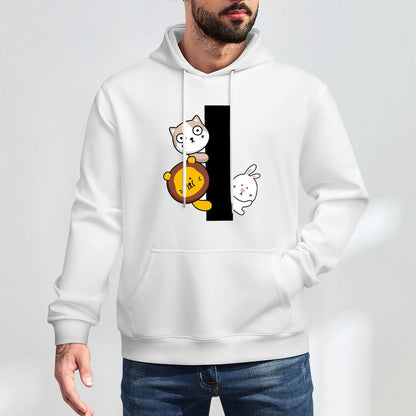 Active Casual Front Graphic Hoodies