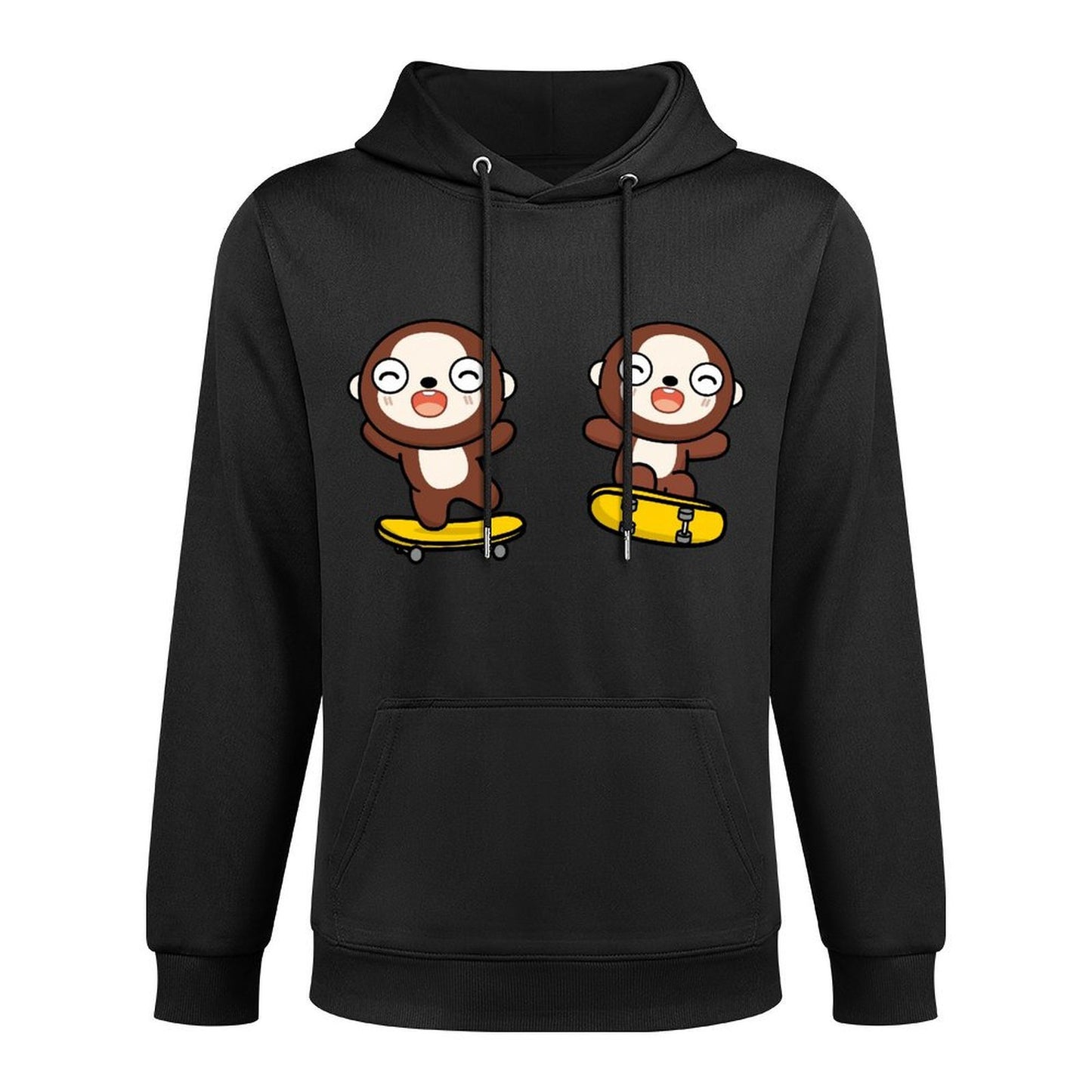 Front Graphic HoodiesEco-Conscious Smooth Feel