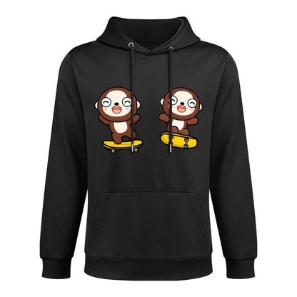 Front Graphic HoodiesEco-Conscious Smooth Feel