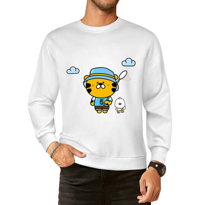 Front Patterned Long Sleeve TopPromotional Relaxed