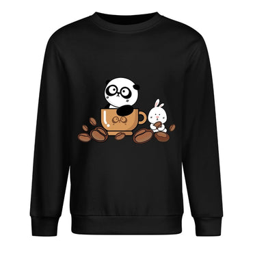 Front Patterned Long Sleeve TopOutdoor LooseFit