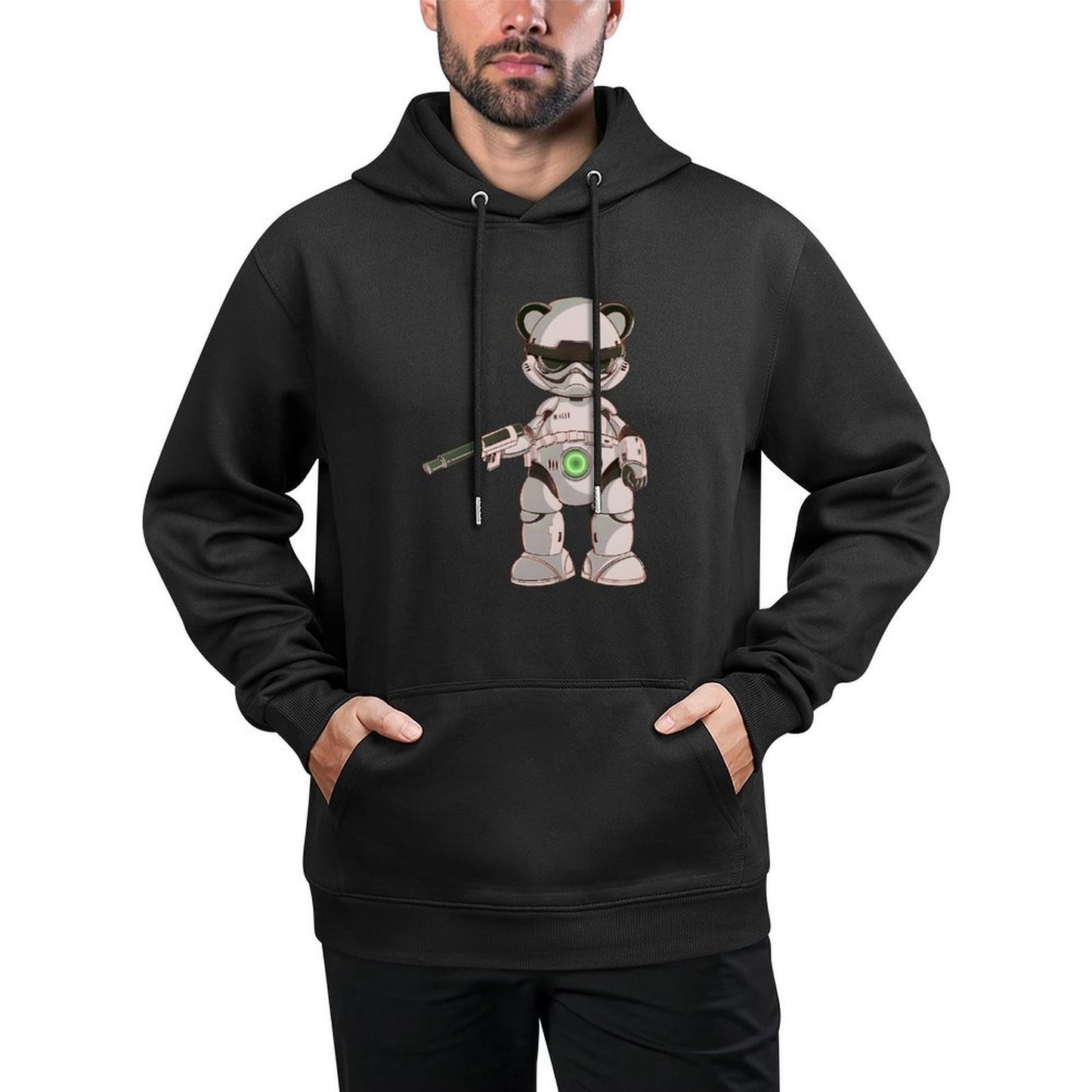 IPIB 250g Hooded Pocket Sweatshirt Front GraphicMen's Hooded  Sweatshirt6000060-3
