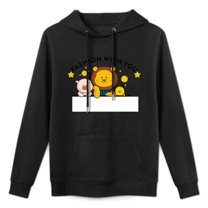 Logo-Ready Pure Front Graphic Hoodies