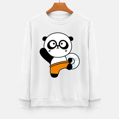 Front Patterned Long Sleeve TopOversized Indoor