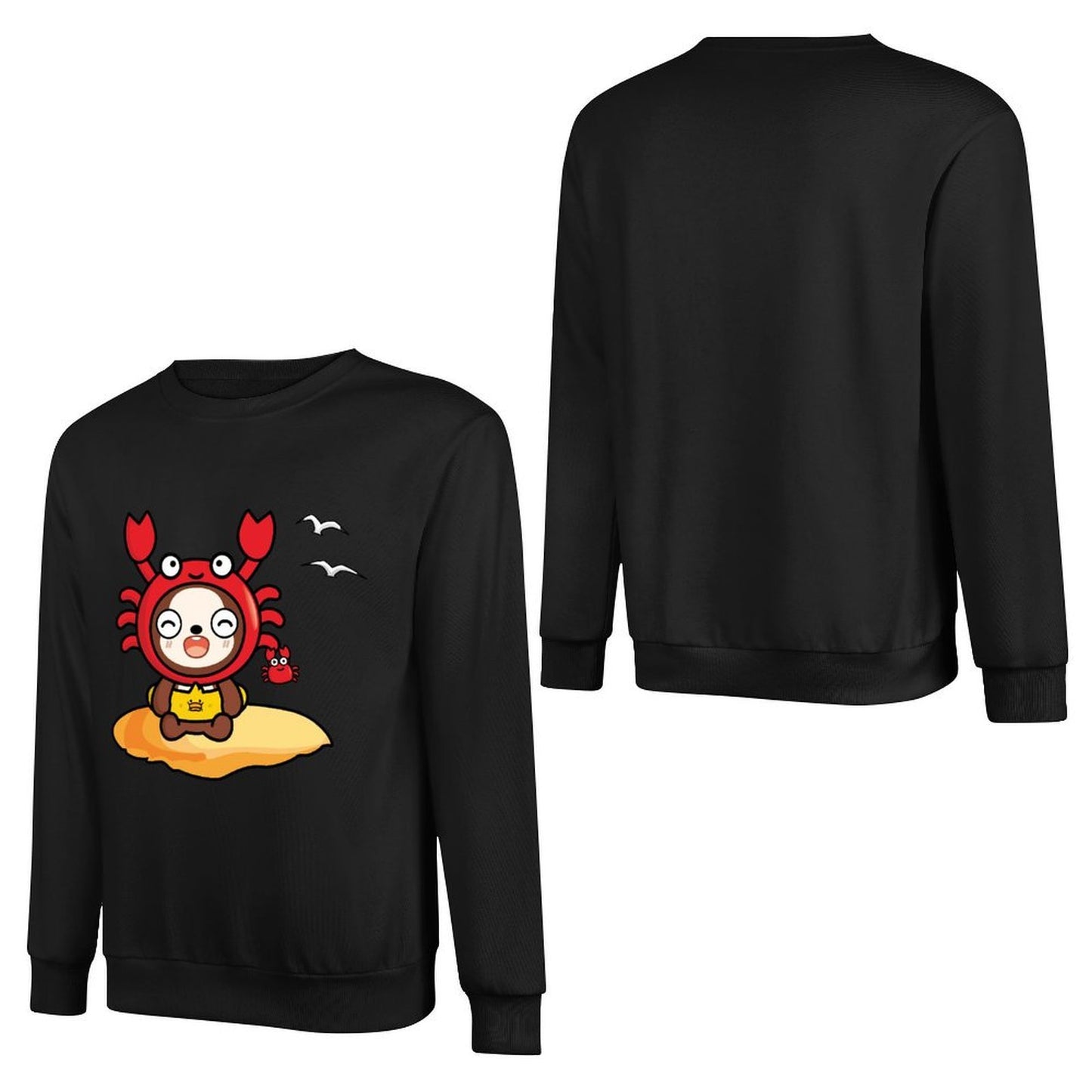 Front Patterned Long Sleeve TopShrink-Resistant Signature