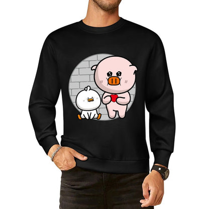 Front Patterned Long Sleeve TopClassic Fit Essential