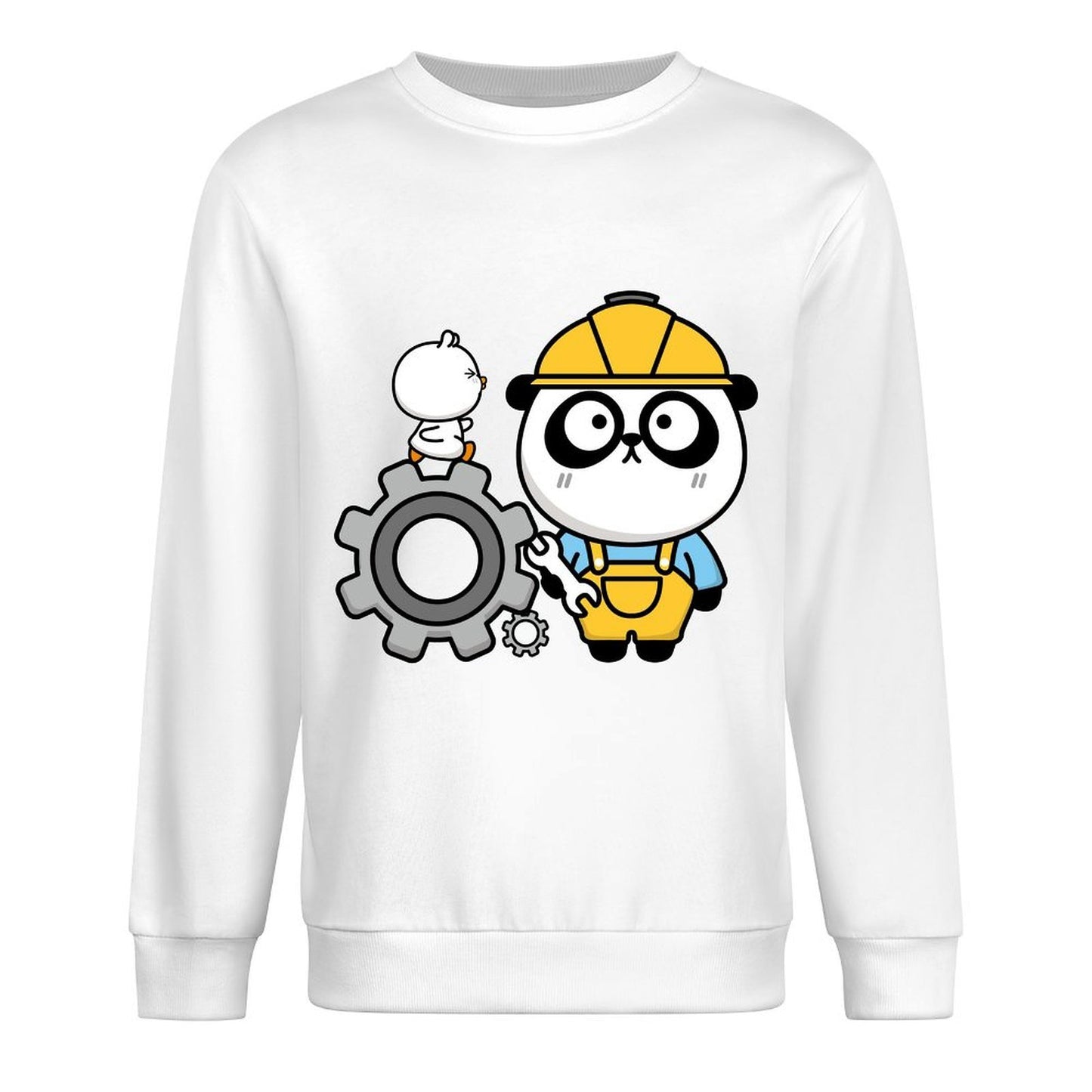 Front Patterned Long Sleeve Top Printing Neutral