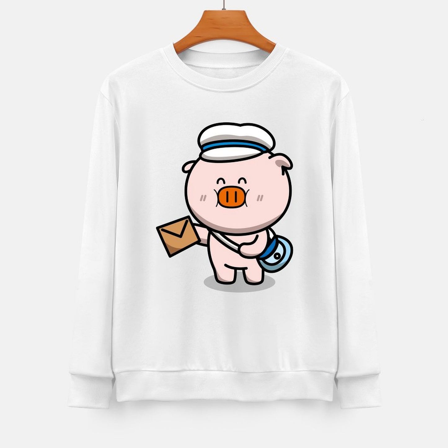 Front Patterned Long Sleeve TopSoftWear Everyday