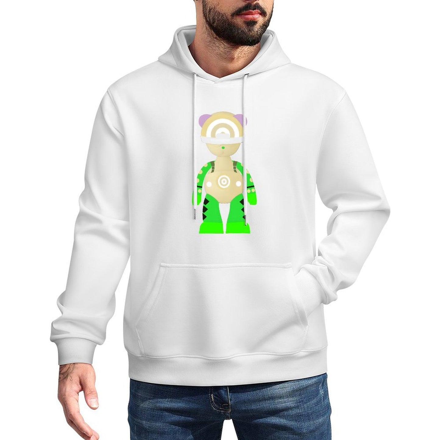 Hoodie Front PatternVintage Clean Edges