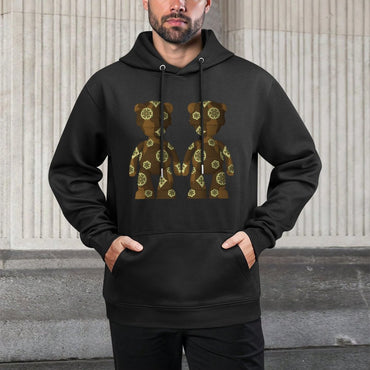 IPIB 250g Hooded Pocket Sweatshirt Front GraphicMen's Hooded  Sweatshirt6000091-6