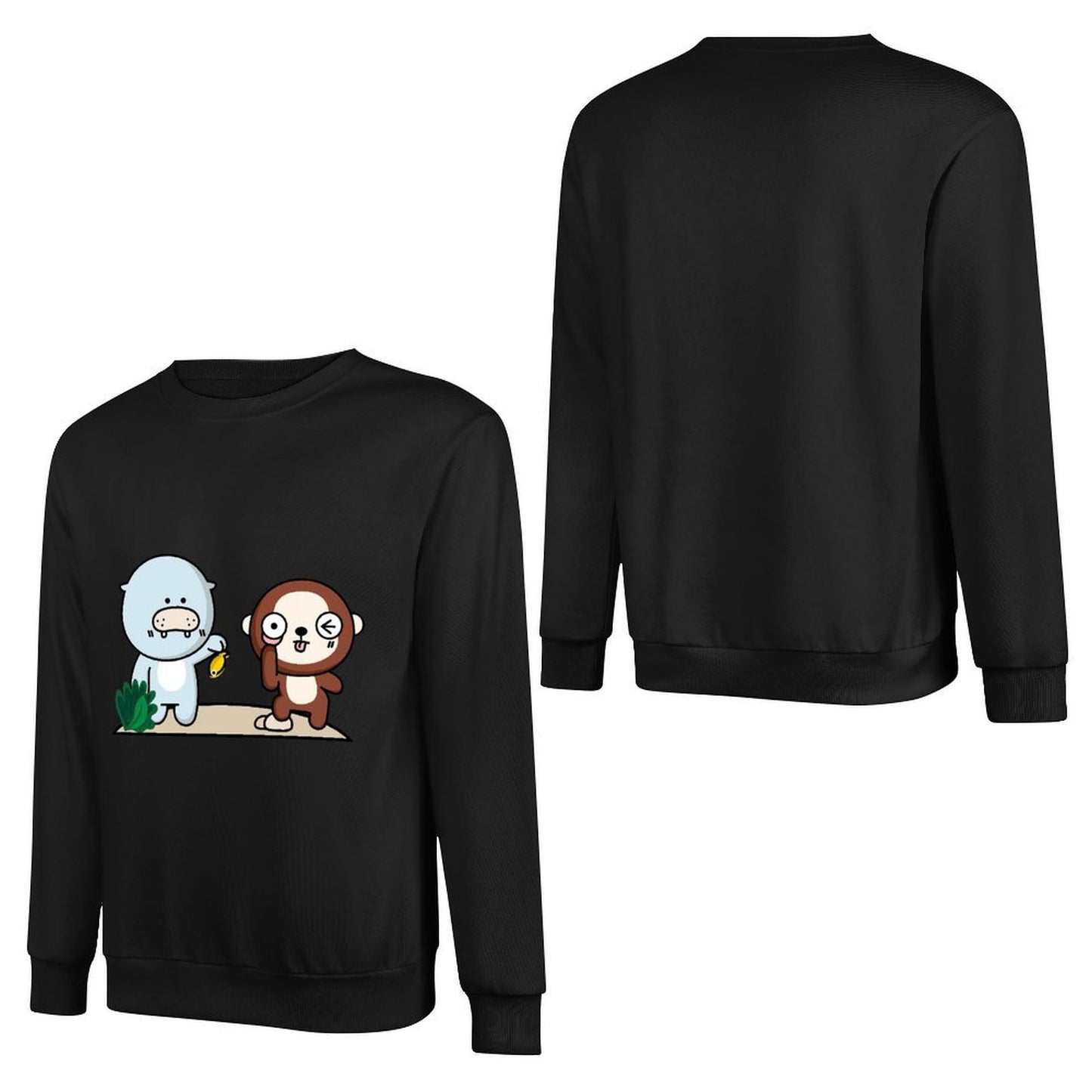 Front Patterned Long Sleeve TopPureStyle ComfortLine