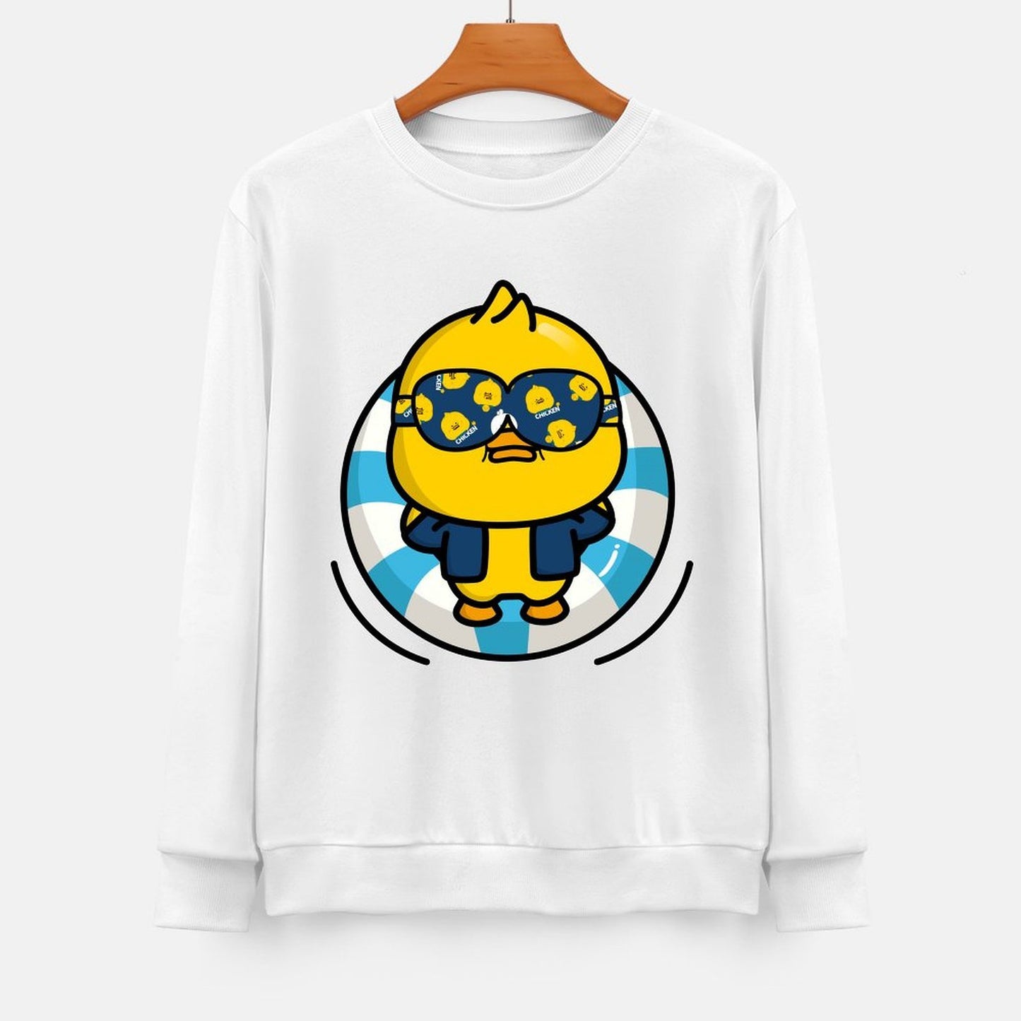 Front Patterned Long Sleeve TopStreetFit SimpleFit