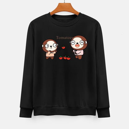  Front Patterned Long Sleeve TopPrinted Fitted