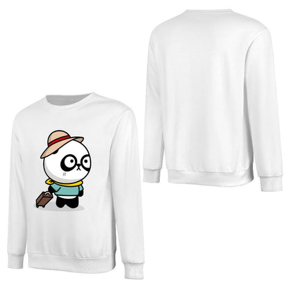 Front Patterned Long Sleeve TopCrisp Print LooseFit