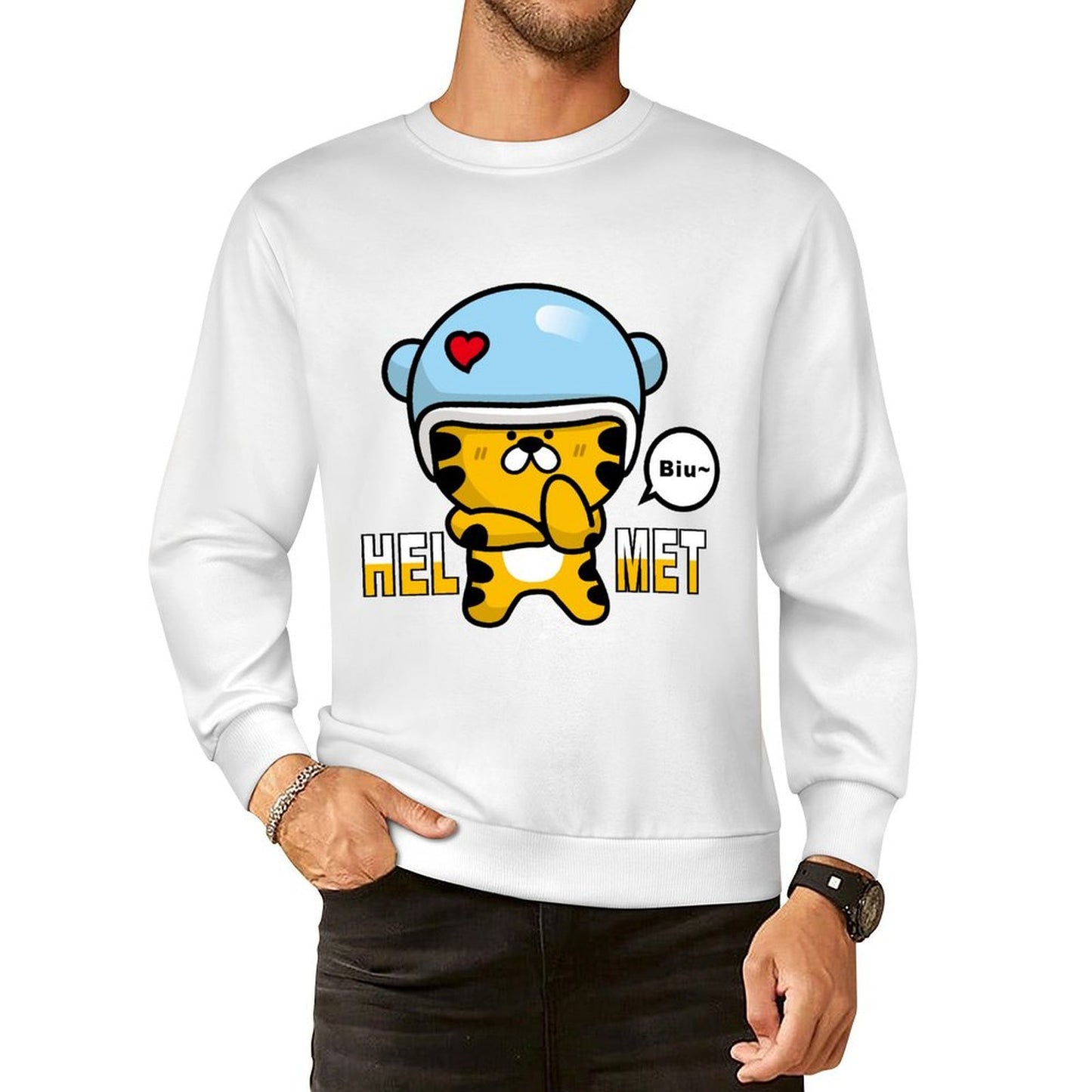 Front Patterned Long Sleeve TopBreathable ClassicLine