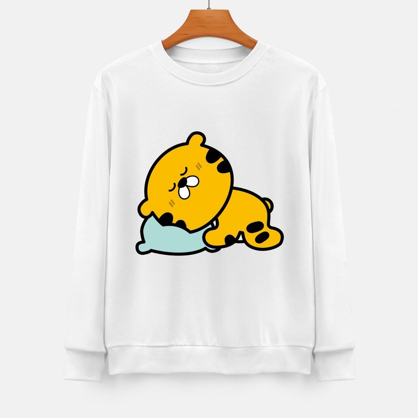 Front Patterned Long Sleeve TopSoftstyle Soft-Touch