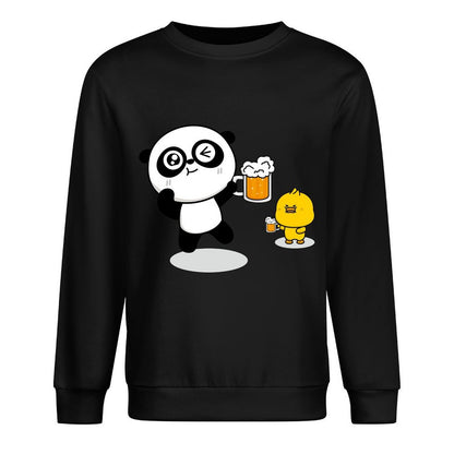 Front Patterned Long Sleeve TopSleek Cotton