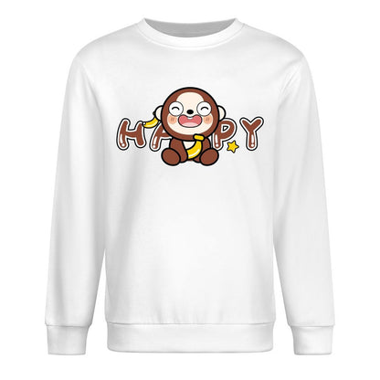 Front Patterned Long Sleeve TopRelaxed Fit Minimal