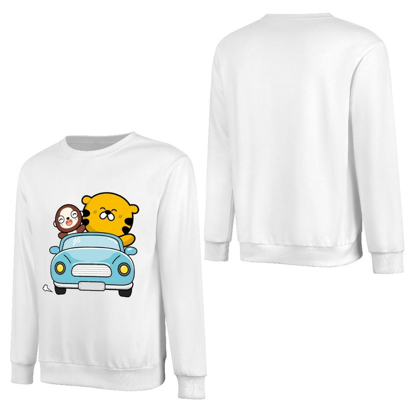 Front Patterned Long Sleeve TopPocket Tee Solid