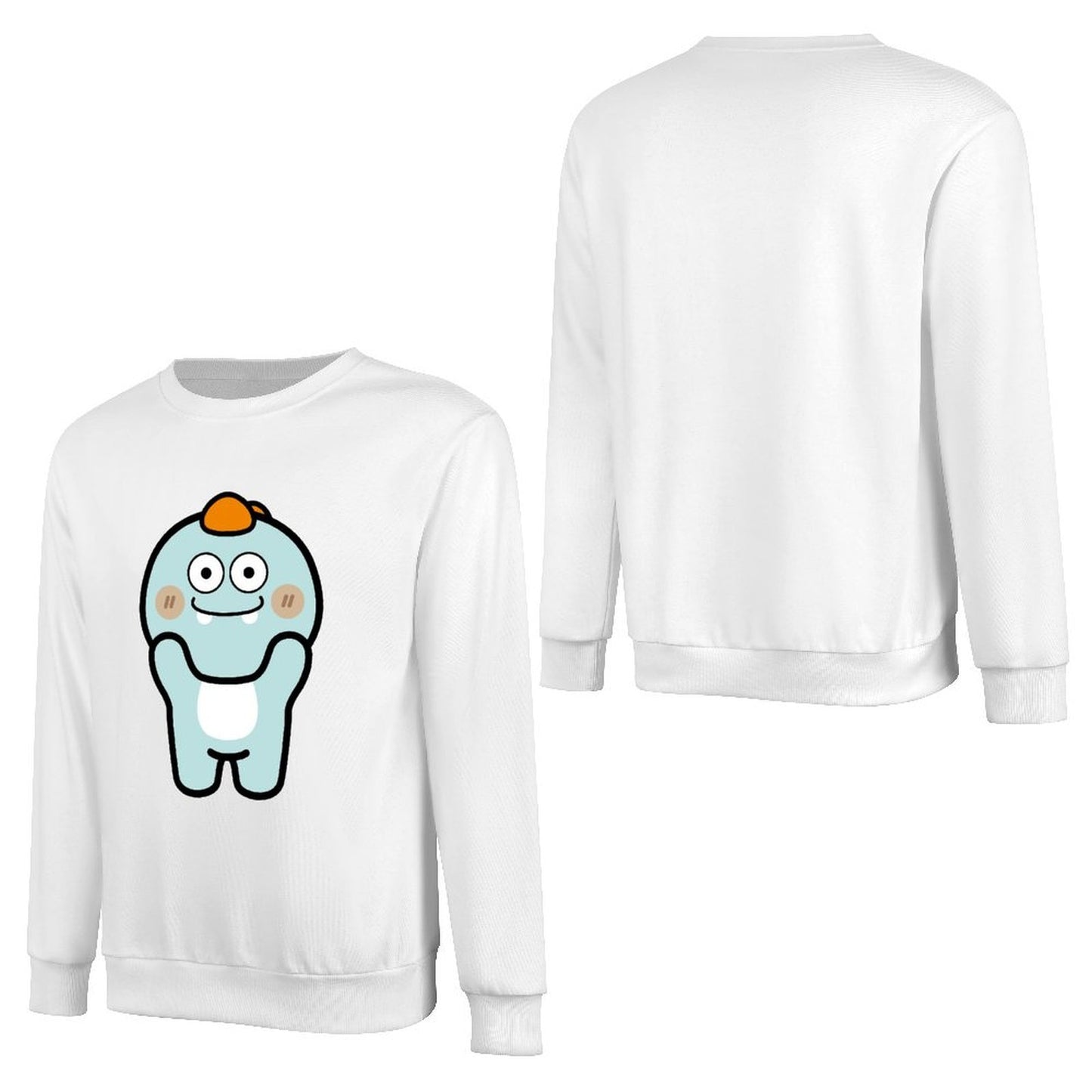 Front Patterned Long Sleeve TopStudio Tear-Resistant