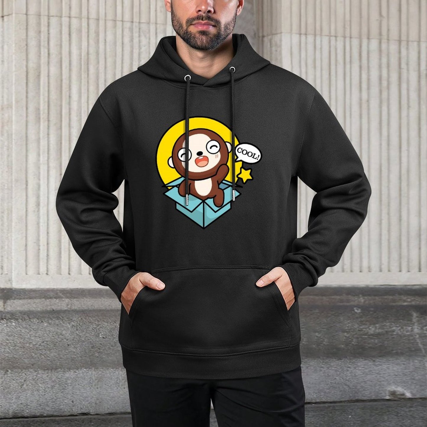 Moisture-Wicking Logo-Ready Front Graphic Hoodies