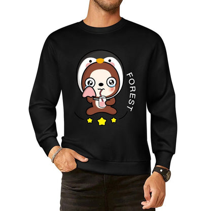 Front Patterned Long Sleeve TopNeutral Neat