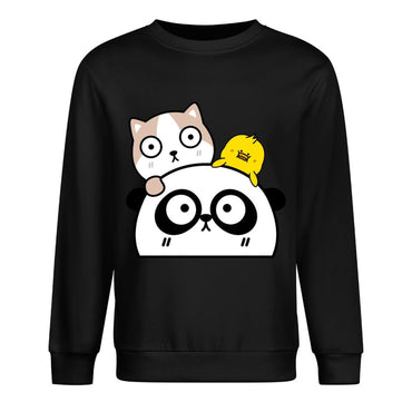 Front Patterned Long Sleeve TopTear-Resistant Retro