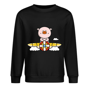 Front Patterned Long Sleeve TopRetro StreetLine